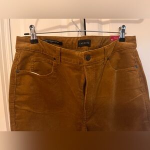 Talbots Corduroy Straight Leg Trousers - curvy fit